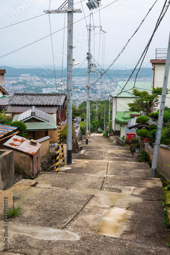 生駒山からの下り坂