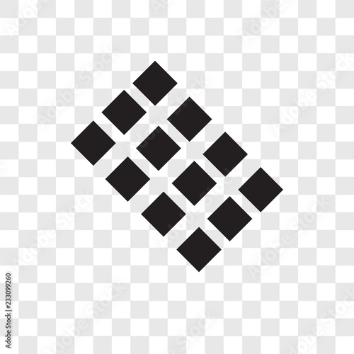 Tiles vector icon isolated on transparent background, Tiles transparency logo design