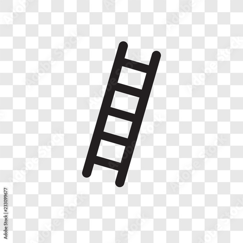 Ladder vector icon isolated on transparent background, Ladder transparency logo design