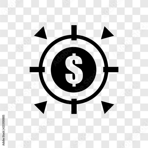 Goal vector icon isolated on transparent background, Goal transparency logo design