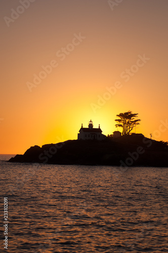 Battery Point lighthouse at sunset