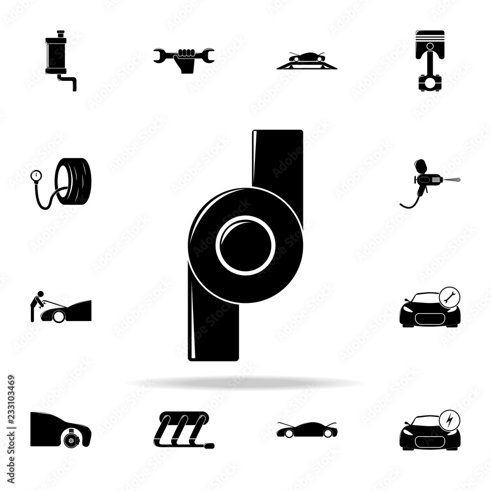 Fototapeta premium turbo engine icon. Cars service and repair parts icons universal set for web and mobile