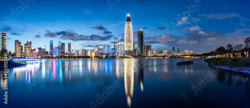 The prosperous night view of Shenzhen Houhai Talent Park © WU