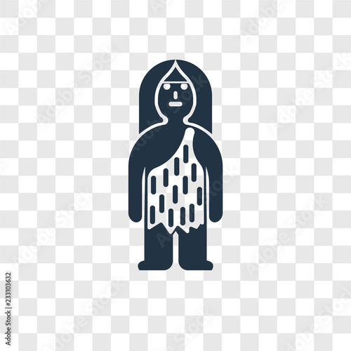 Troglodyte vector icon isolated on transparent background, Troglodyte transparency logo design