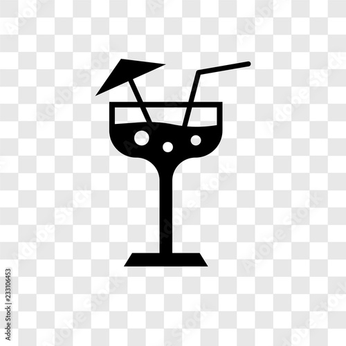 Margarita vector icon isolated on transparent background, Margarita transparency logo design