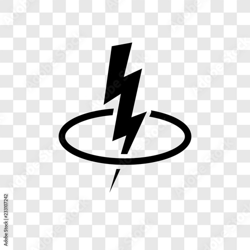 Energy vector icon isolated on transparent background, Energy transparency logo design