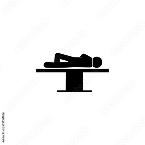 surgery   patient  position icon. Element of patient position icon for mobile concept and web apps. Pictogram surgery   patient  position icon can be used for web and mobile