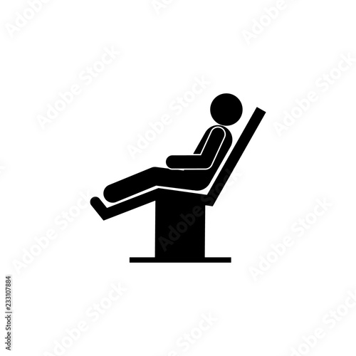 surgery,  sitting icon. Element of patient position icon for mobile concept and web apps. Pictogram surgery,  sitting icon can be used for web and mobile
