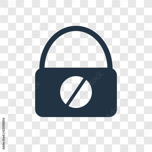 Insecure vector icon isolated on transparent background, Insecure transparency logo design