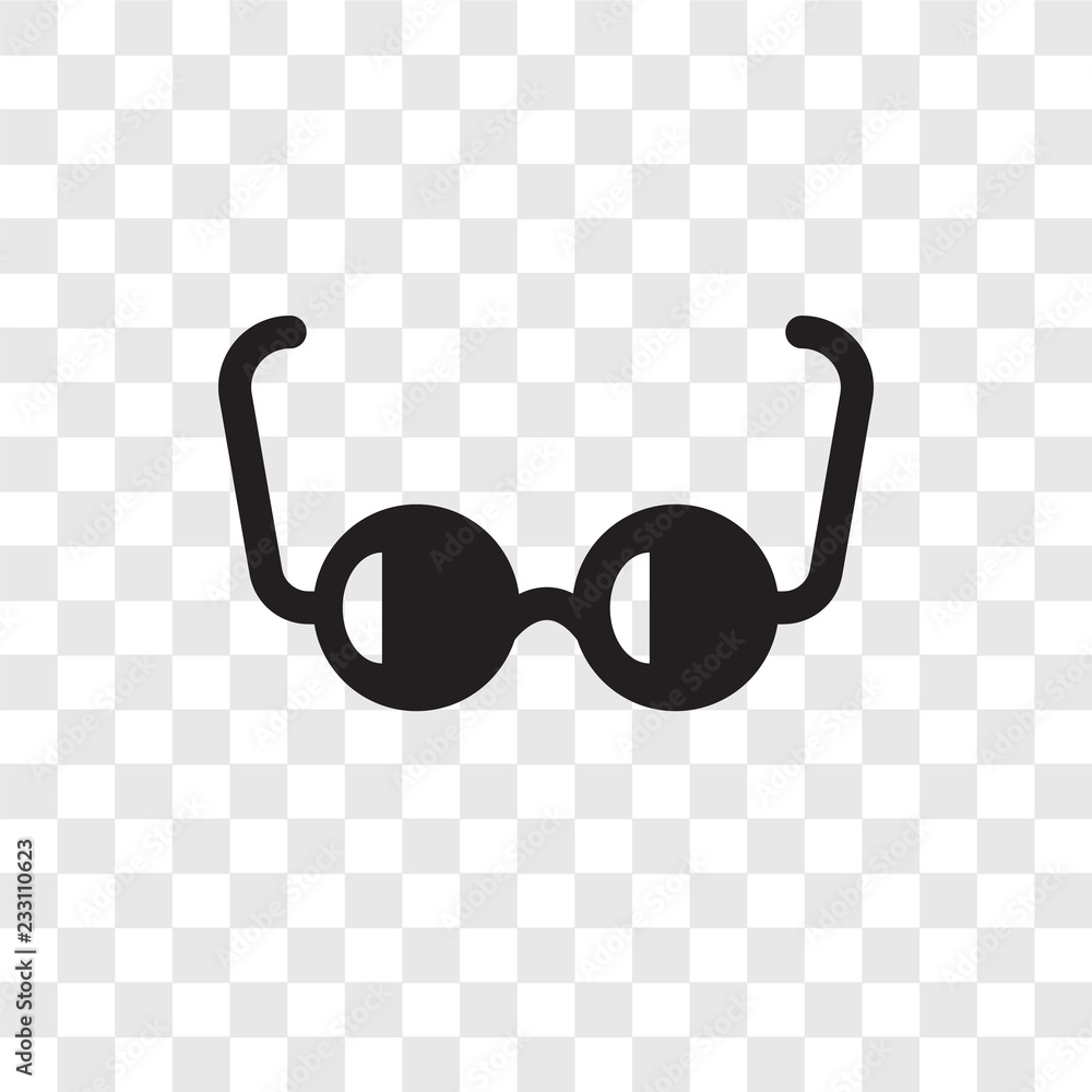 Glasses vector icon isolated on transparent background, Glasses transparency logo design Glasses vector icon isolated on transparent background, Glasses transparency logo design