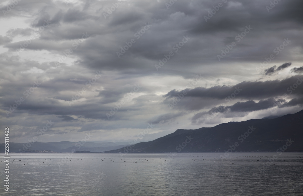 Ohrid lake near Saint Naum. Macedonia
