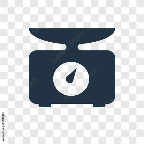 Weight vector icon isolated on transparent background, Weight transparency logo design