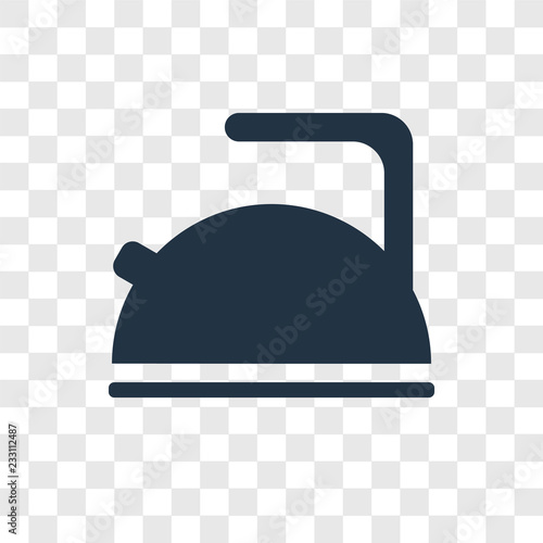 Kettle vector icon isolated on transparent background, Kettle transparency logo design