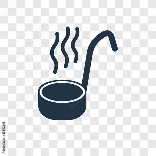 Ladle vector icon isolated on transparent background, Ladle transparency logo design