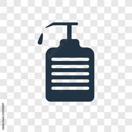 Soap dispenser vector icon isolated on transparent background, Soap dispenser transparency logo design
