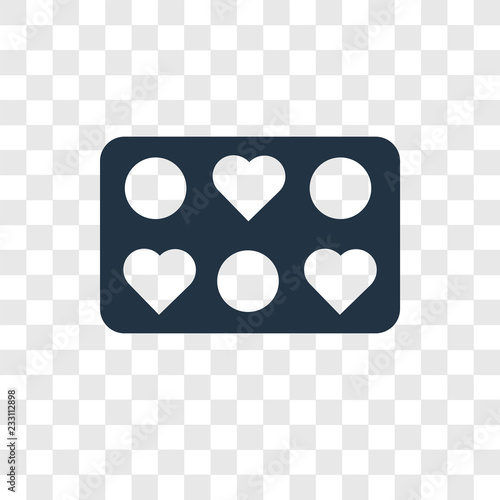Molded vector icon isolated on transparent background, Molded transparency logo design