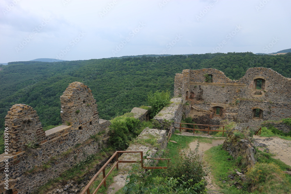 Ruins of the medieval Somoska castle, Slovakia