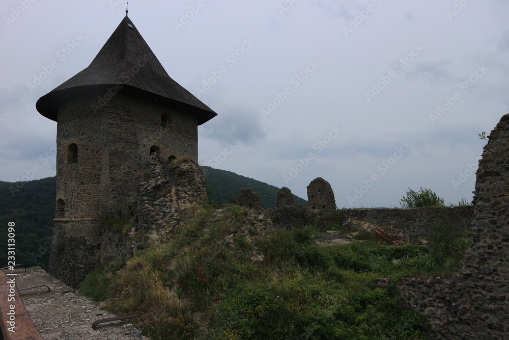 Ruins of medieval Somoska castle, Slovakia
