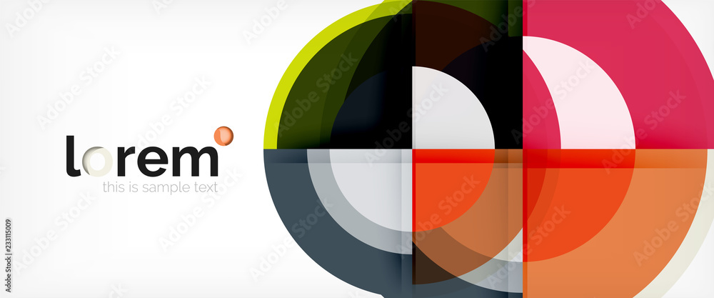 Circle abstract background, geometric modern design template Circle abstract background, geometric modern design template