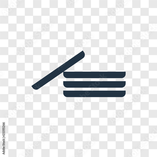 Dishes vector icon isolated on transparent background, Dishes transparency logo design