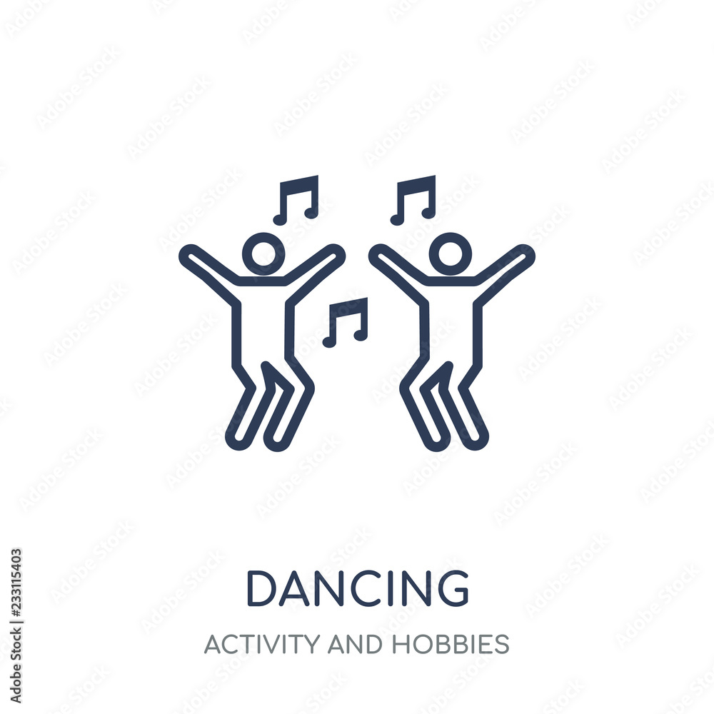 Dancing hobbies hobby fun Stock Vector Images - Alamy