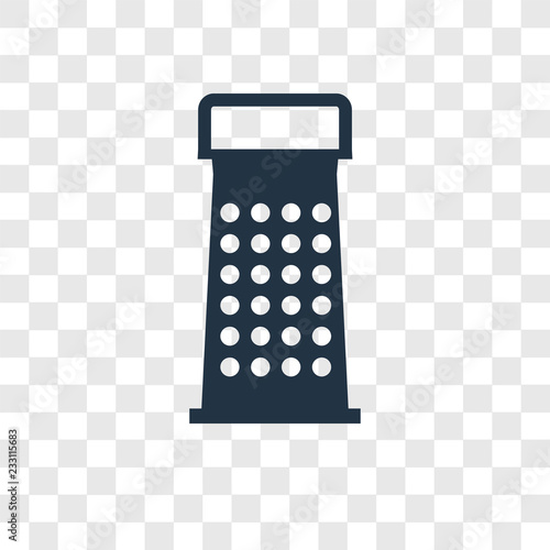 Grater vector icon isolated on transparent background, Grater transparency logo design