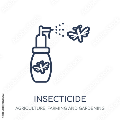 Insecticide icon. Insecticide linear symbol design from Agriculture, Farming and Gardening collection.