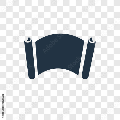 Manuscript vector icon isolated on transparent background, Manuscript transparency logo design