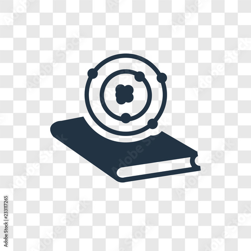 Atom vector icon isolated on transparent background, Atom transparency logo design