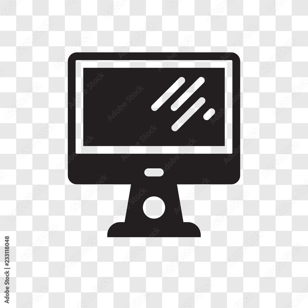 Personal Computer vector icon isolated on transparent background, Personal Computer transparency logo design Personal Computer vector icon isolated on transparent background, Personal Computer transparency logo design