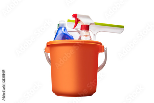Cleaning tools on the bucket