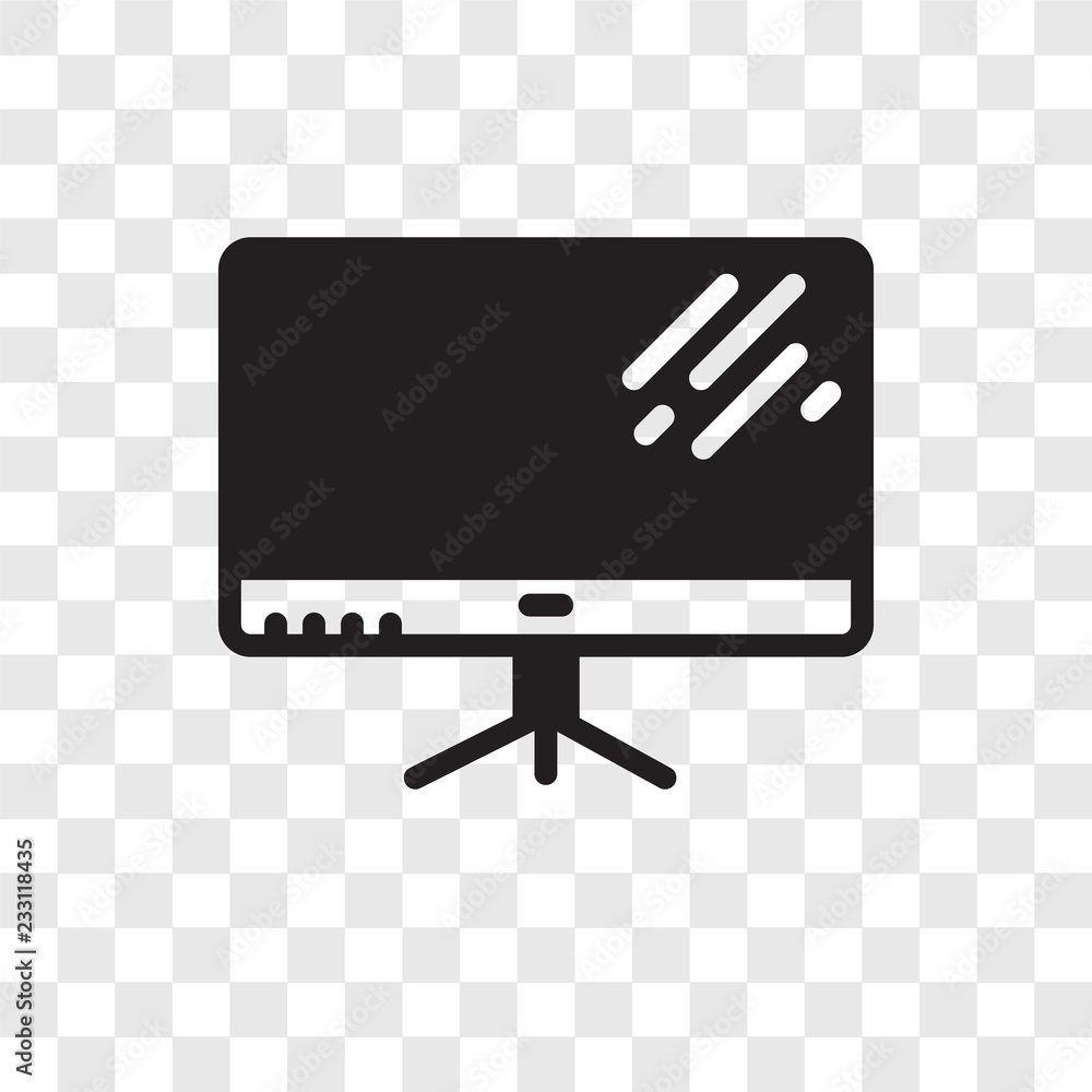 Television vector icon isolated on transparent background, Television transparency logo design Television vector icon isolated on transparent background, Television transparency logo design