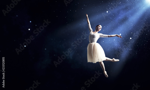 Ballet dancer in jump