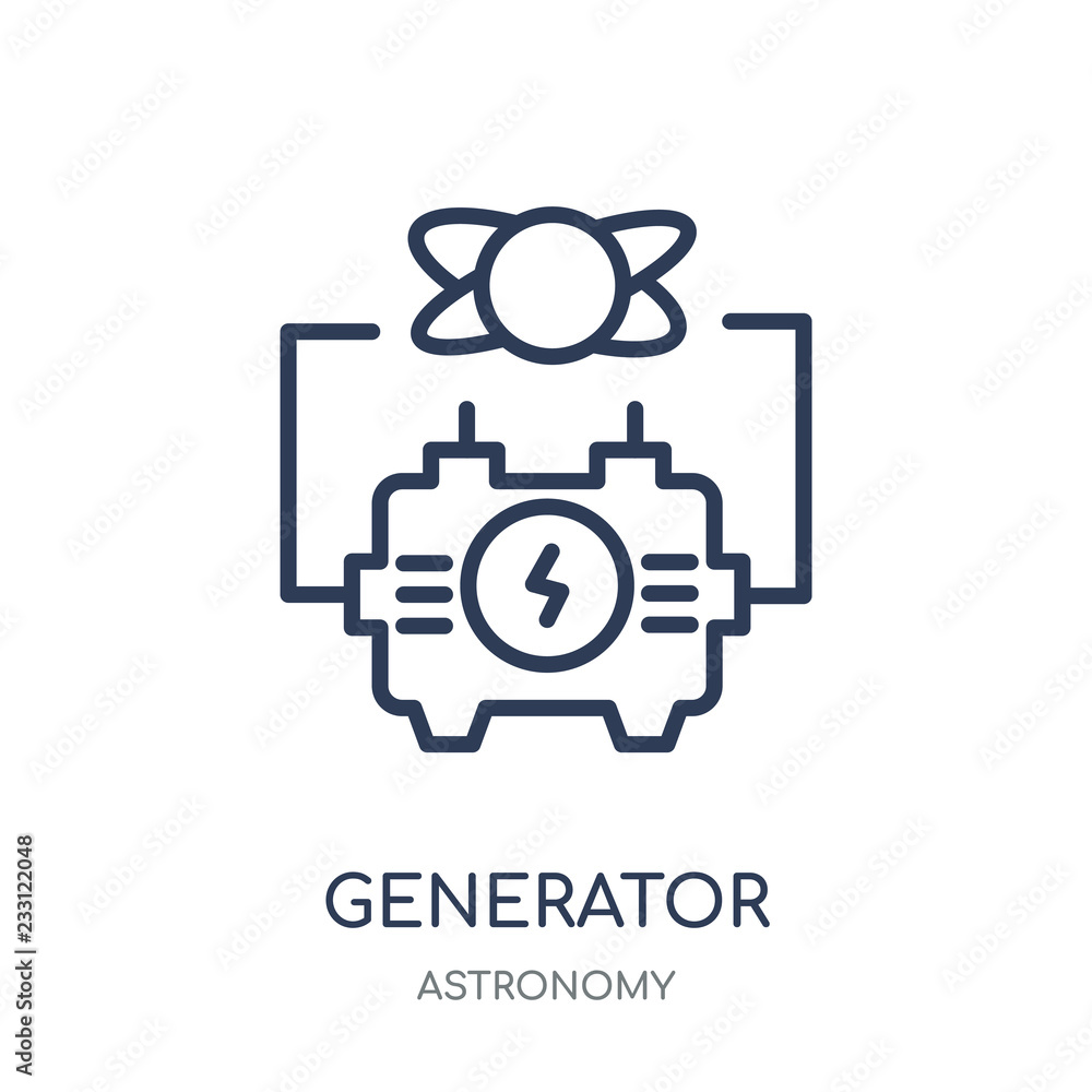 Generator icon. Generator symbol design from Astronomy collection. Simple element vector illustration. Can be used web and mobile. Stock Vector | Adobe