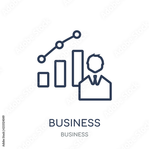 Business icon. Business linear symbol design from Business collection.