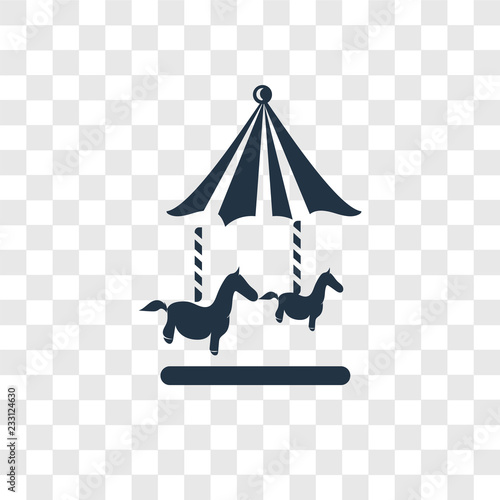 Amusement park vector icon isolated on transparent background, Amusement park transparency logo design