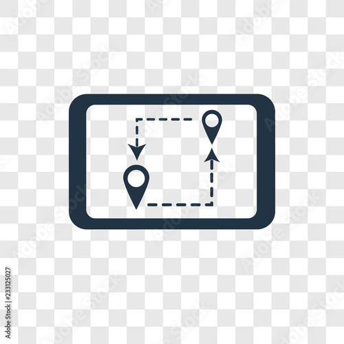 Location vector icon isolated on transparent background, Location transparency logo design