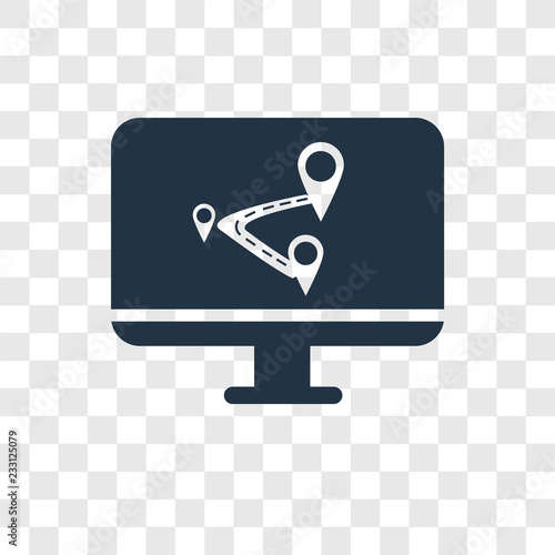 Location vector icon isolated on transparent background, Location transparency logo design
