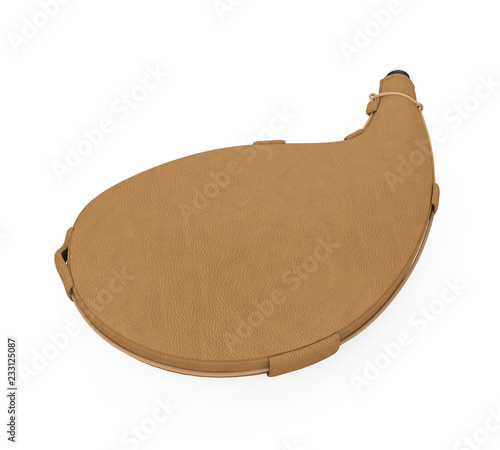 Εκτύπωση καμβά Leather Wineskin Isolated