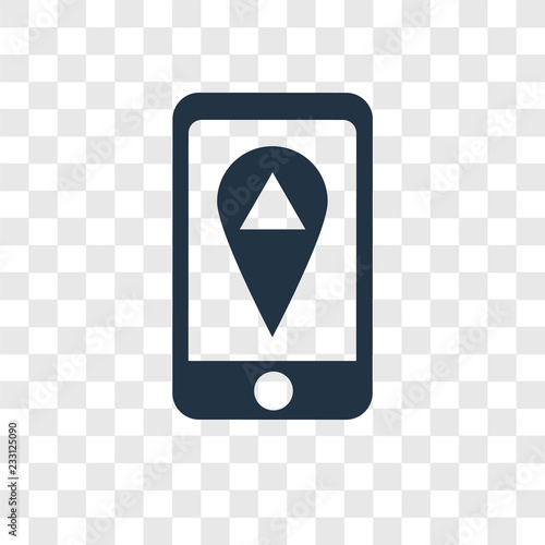 Location vector icon isolated on transparent background, Location transparency logo design