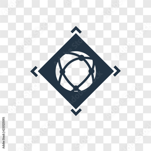 Worldwide vector icon isolated on transparent background, Worldwide transparency logo design