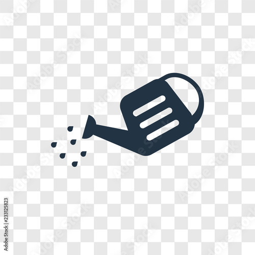 Watering can vector icon isolated on transparent background, Watering can transparency logo design