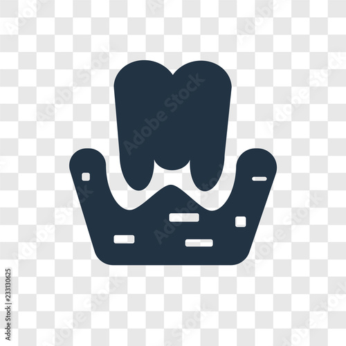 Gum vector icon isolated on transparent background, Gum transparency logo design