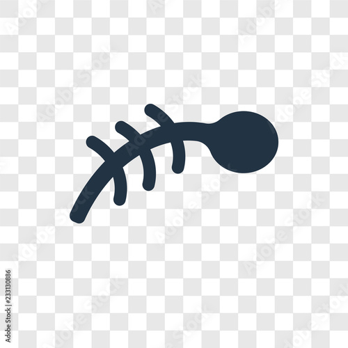 Microbe vector icon isolated on transparent background, Microbe transparency logo design
