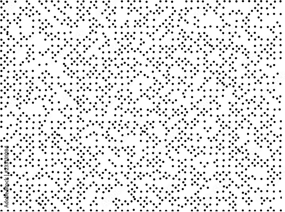 Abstract geometric dots pattern. Random Dots background. Black white comic dots texture. Pop Art circle pattern. Vector template for presentation, banner, flyer, report, business cards, stickers