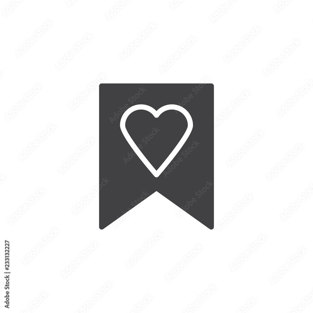 Heart bookmark vector icon. filled flat sign for mobile concept and web design. Favorite bookmark simple solid icon. Symbol, logo illustration. Pixel perfect vector graphics Heart bookmark vector icon. filled flat sign for mobile concept and web design. Favorite bookmark simple solid icon. Symbol, logo illustration. Pixel perfect vector graphics
