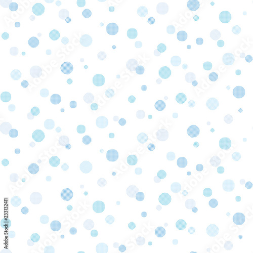 Pattern swatch, polka dots of grid (Blue).