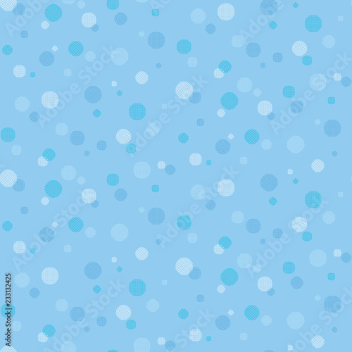 Pattern swatch, polka dots of grid (Blue).