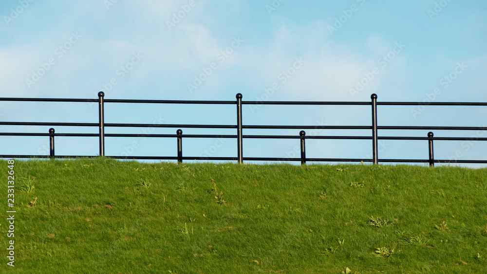 Fototapeta premium fence in a field