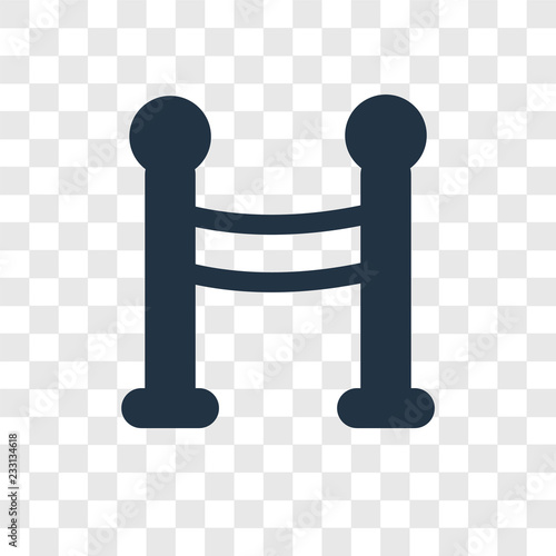 Fencing vector icon isolated on transparent background, Fencing transparency logo design
